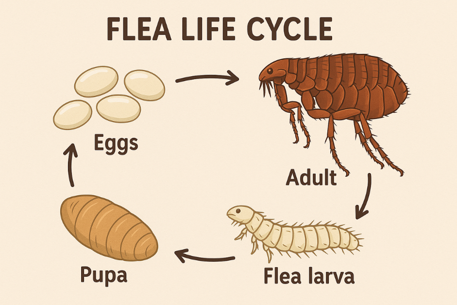 Fleas life cycle