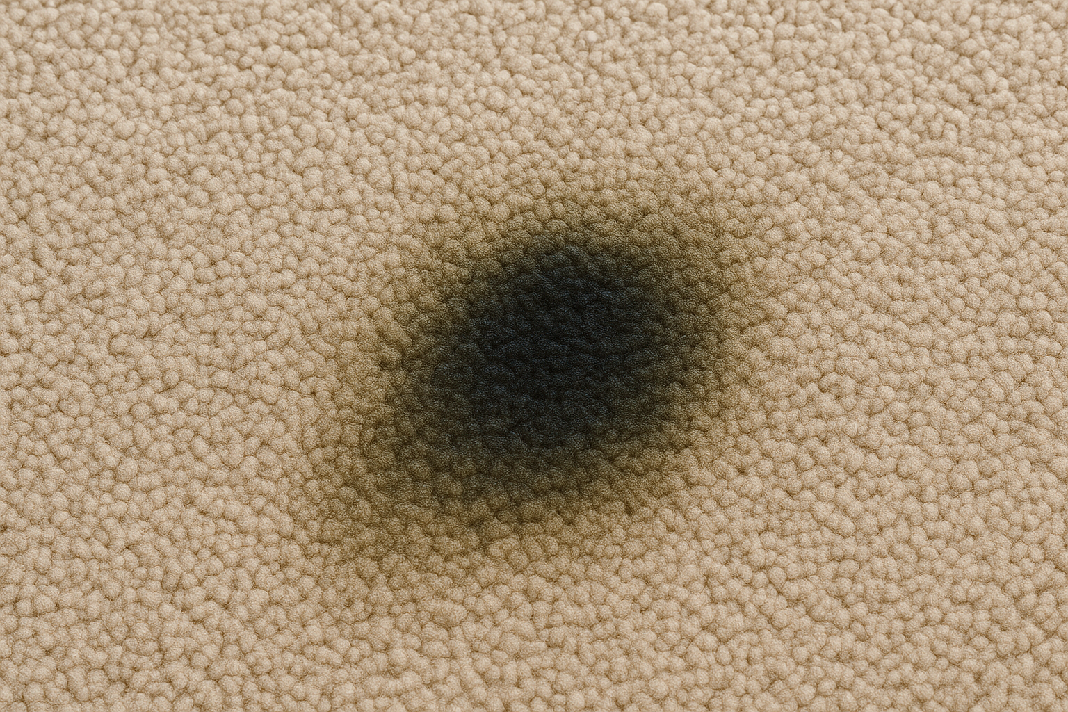 Gas stain on carpet